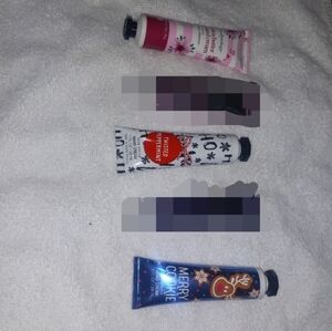 Set of 3 assorted hand creams. Bath And Body Works.